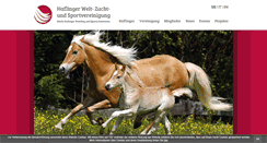 Desktop Screenshot of haflinger-world.com