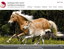 Tablet Screenshot of haflinger-world.com